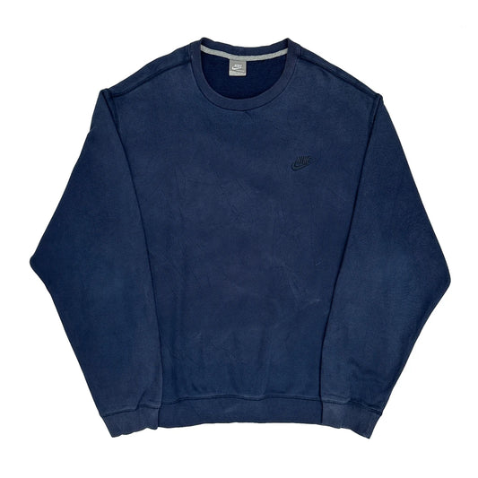 Nike Sweatshirt - 2XL Navy Cotton