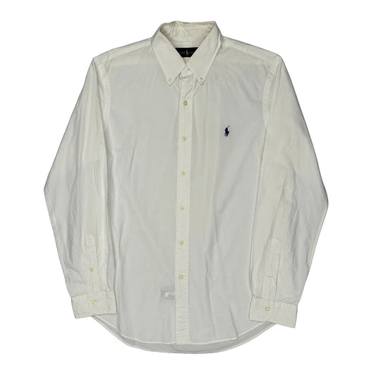 Ralph Lauren Collared Shirt - Medium White Cotton