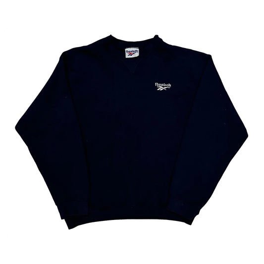 Reebok Sweatshirt - XL Navy Cotton