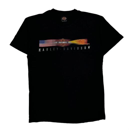 Cherokee Harley-Davidson Harley Davidson Graphic T-Shirt - Large Black Cotton