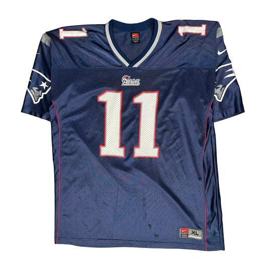 New England Patriots Nike Nfl Football Jersey - XL Blue Polyester