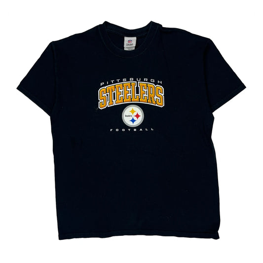 Pittsburgh Steelers N.F.L. Team Apparel T-Shirt - Large Black Cotton