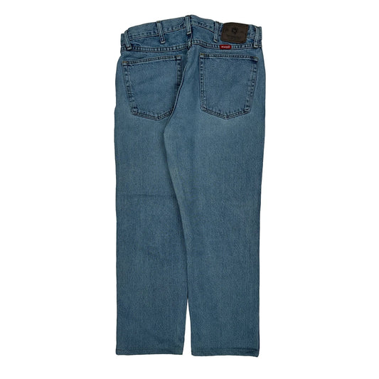 Wrangler Jeans - 33W 28L Blue Cotton