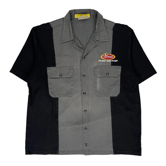 Dickies Short Sleeve Shirt - Large Black Polyester Blend