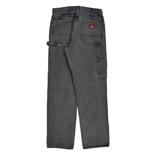Dickies Carpenter Trousers - 32W 34L Grey Cotton