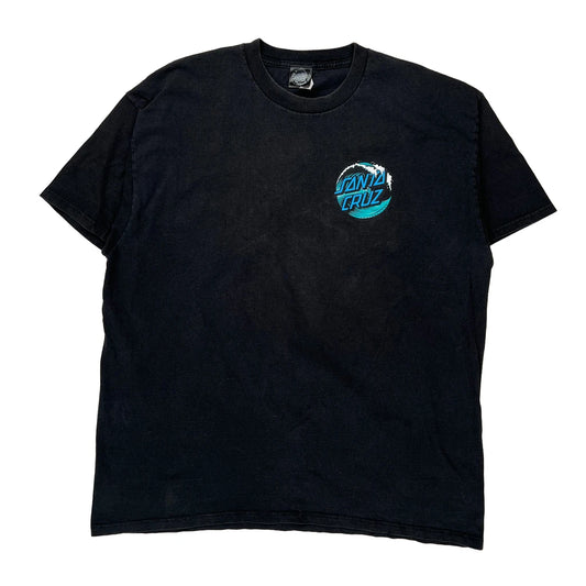Santa Cruz Graphic T-Shirt - 2XL Black Cotton