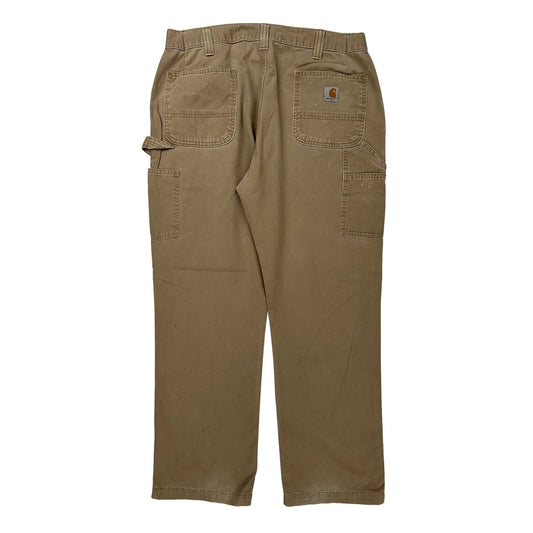 Carhartt Carpenter Trousers - 36W 30L Khaki Cotton