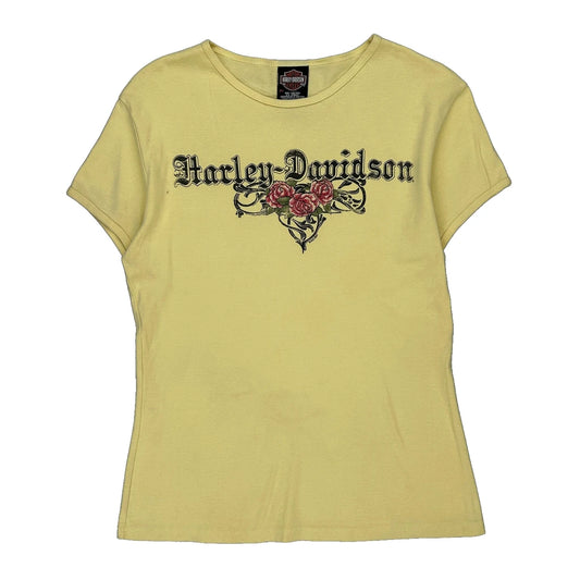 Las Vegas Harley Davidson T-Shirt - 2XL Yellow Cotton