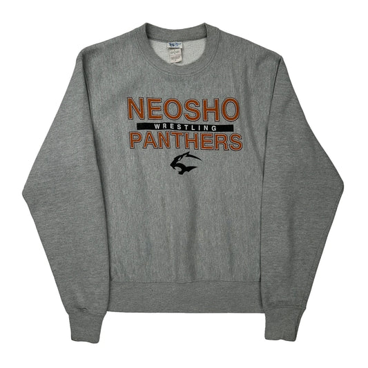 Neosho Panthers Wrestling Champion College Sweatshirt - Medium Grey Cotton Blend
