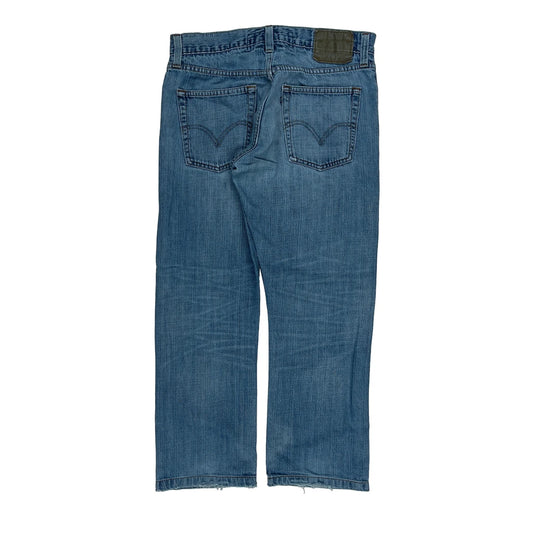 Levis Slim Jeans - 31W 27L Blue Denim