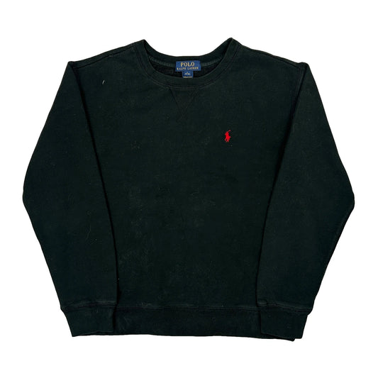 Age 10-12 Polo By Ralph Lauren Sweatshirt - Large Black Cotton