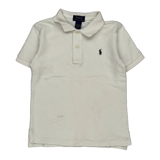 Age 5 Polo By Ralph Lauren Polo Shirt - Small White Cotton