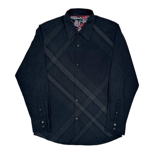 Quiksilver Shirt - XL Black Cotton