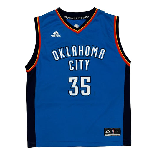 Oklahoma City Adidas Nba Jersey - Large Blue Polyester
