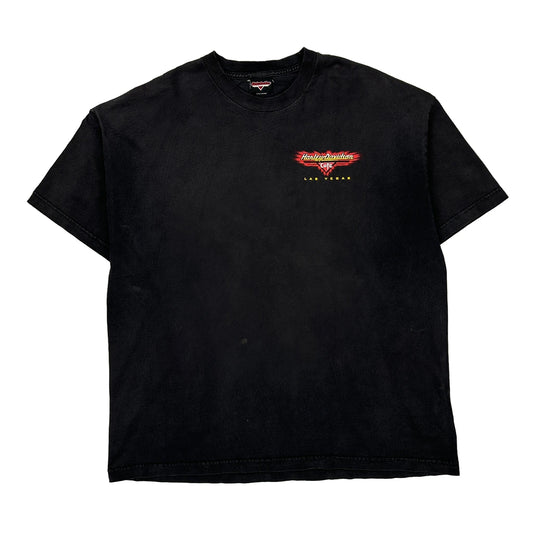Las Vegas Harley Davidson Graphic T-Shirt - XL Black Cotton