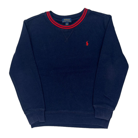 Age 7 Polo By Ralph Lauren Sweatshirt - Small Navy Cotton