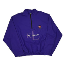  Made In Usa Key Largo Florida Surf Style Windbreaker - 2XL Purple Polyester