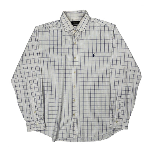 Polo By Ralph Lauren Checked Shirt - XL White Cotton