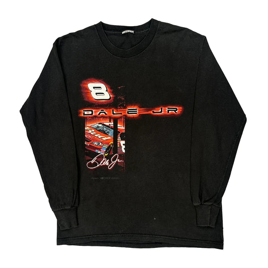 Dale Jr. Chase Authentics Nascar Long Sleeve T-Shirt - Medium Black Cotton
