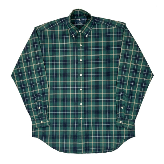 Blake Ralph Lauren Checked Shirt - Medium Green Cotton