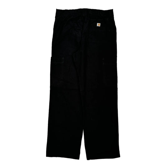 Carhartt Cargo Trousers - 30W 30L Black Cotton Blend