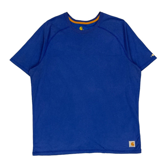 Carhartt T-Shirt - Large Blue Cotton