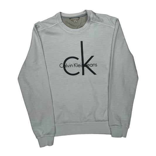 Calvin Klein Jeans Sweatshirt - Medium Grey Cotton