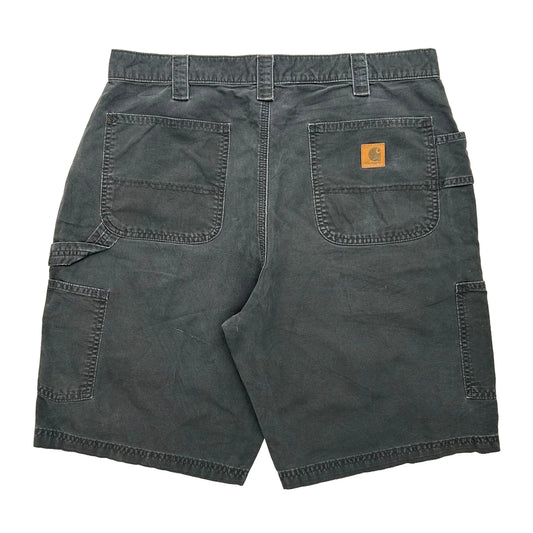 Vintage Carhartt Carpenter Shorts - 35W 9L Black Cotton