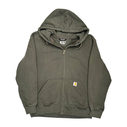 Rain Defender Carhartt Full Zip Hoodie - XL Gray Cotton Blend