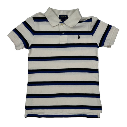 Polo By Ralph Lauren Striped Polo Shirt - Small Black Cotton