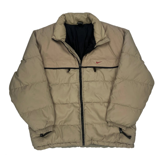 Nike Puffer - Large Beige Polyester