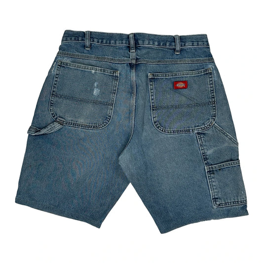 Dickies Denim Shorts - 32W 10L Blue Cotton