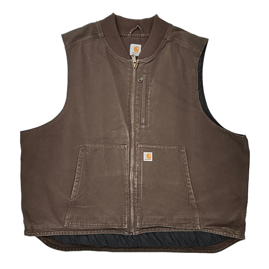 Carhartt Gilet - 4XL Brown Cotton