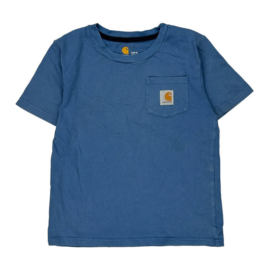 Age 8-10 Carhartt T-Shirt - Small Blue Cotton