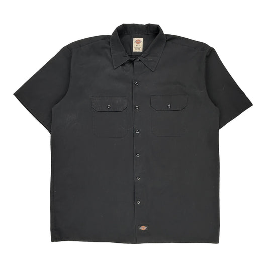 Dickies Tall Short Sleeve Shirt - XL Black Polyester Blend