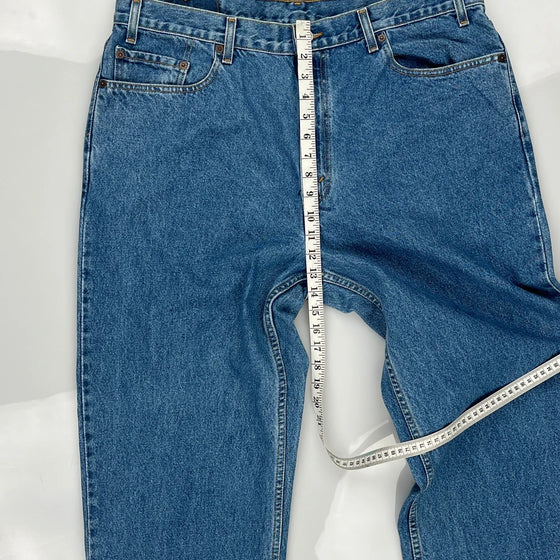 Relaxed Straight Leg Levis Jeans - 38W 32L Blue Cotton