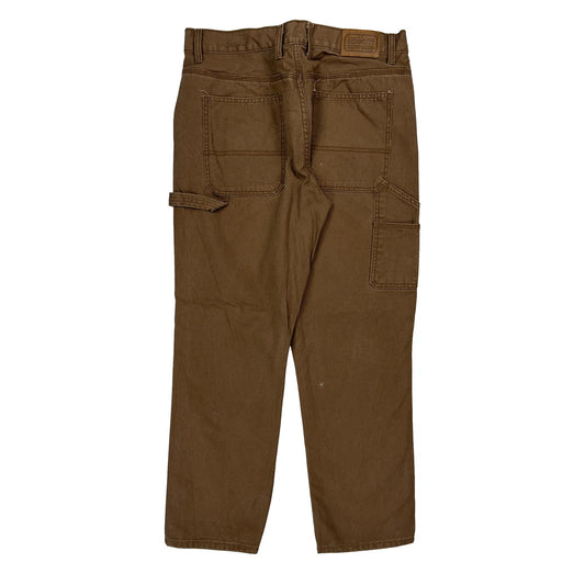 Schmidt Carpenter Trousers - 34W 30L Brown Cotton