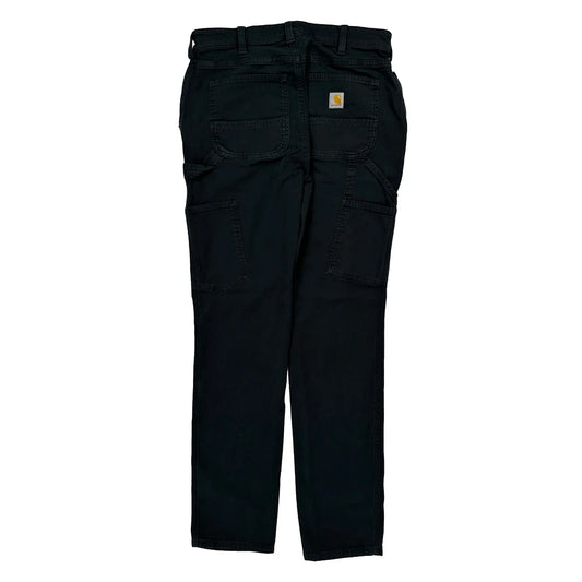 Carhartt Carpenter Trousers - 28W UK 8 Black Cotton