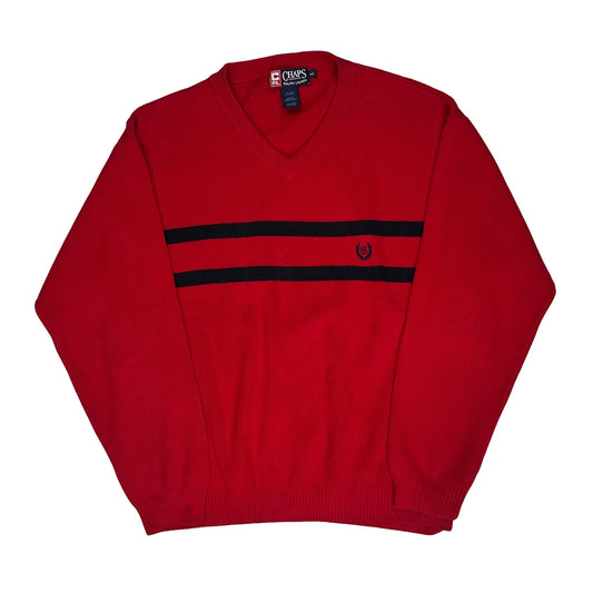 Chaps Ralph Lauren Jumper - Medium Red Cotton