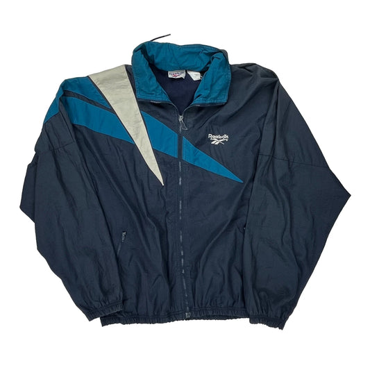 Reebok Windbreaker - Medium White Nylon