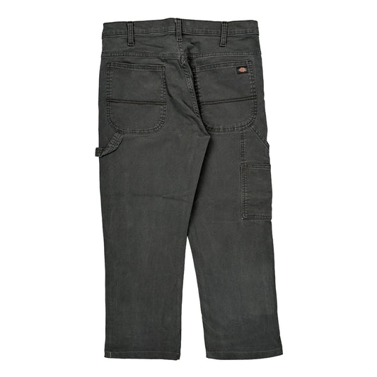 Dickies Carpenter Trousers - 32W 25L Grey Cotton
