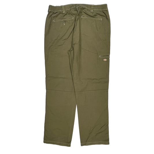 Dickies Cargo Trousers - 38W 32L Green Cotton