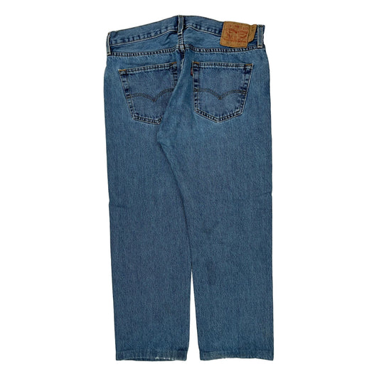 501 Levis Jeans - 32W 26L Blue Cotton