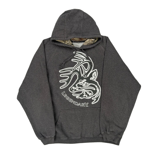 Legendary Whitetails Graphic Camo Hoodie - XL Grey Cotton Blend