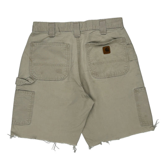 Carhartt Carpenter Shorts - 30W 9L Beige Cotton