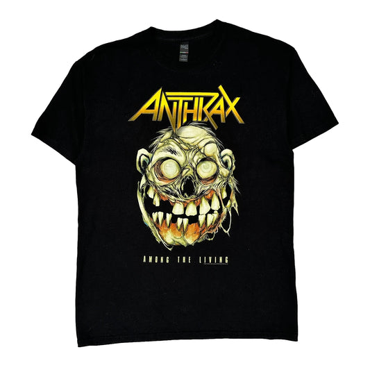 Anthrax Unbranded Graphic T-Shirt - Large Black Cotton