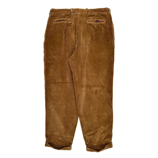 Nautica Cord Trousers - 34″ Waist Brown Cotton