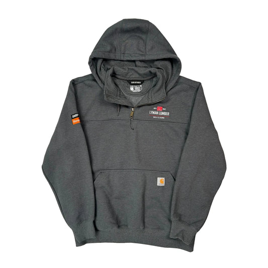Carhartt 1/4 Zip - Large Grey Cotton Blend