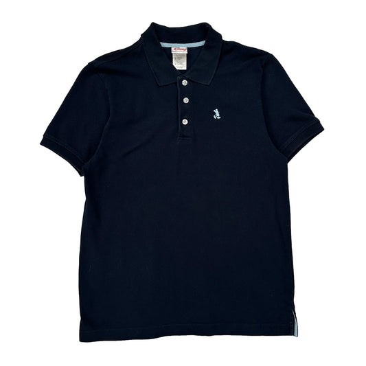 Disney Polo Shirt - Medium Navy Cotton