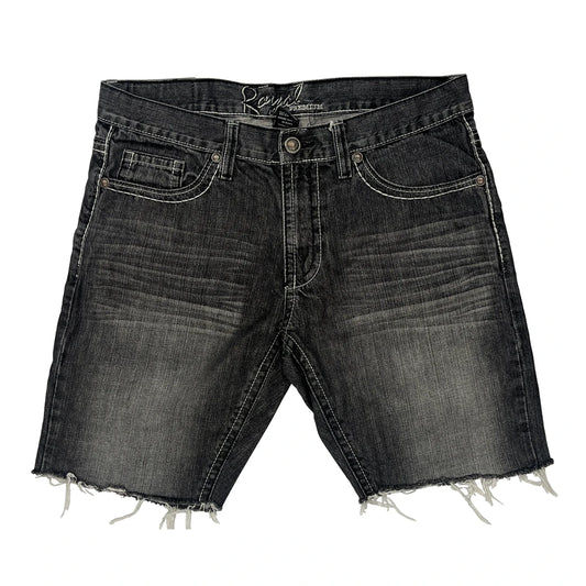Royal Denim Shorts - 36W 10L Gray Cotton